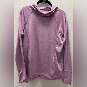 BCG - Medium - Women's Burgundy ? Purple? Not the dark Purple Striped Hoodie